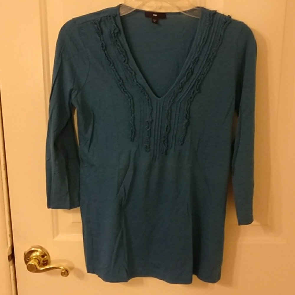 Cute blue v neck
